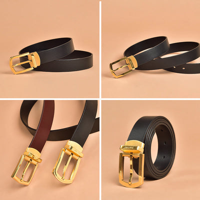 BeauToday Retro Buckle Leather Belt for Women BEAU TODAY
