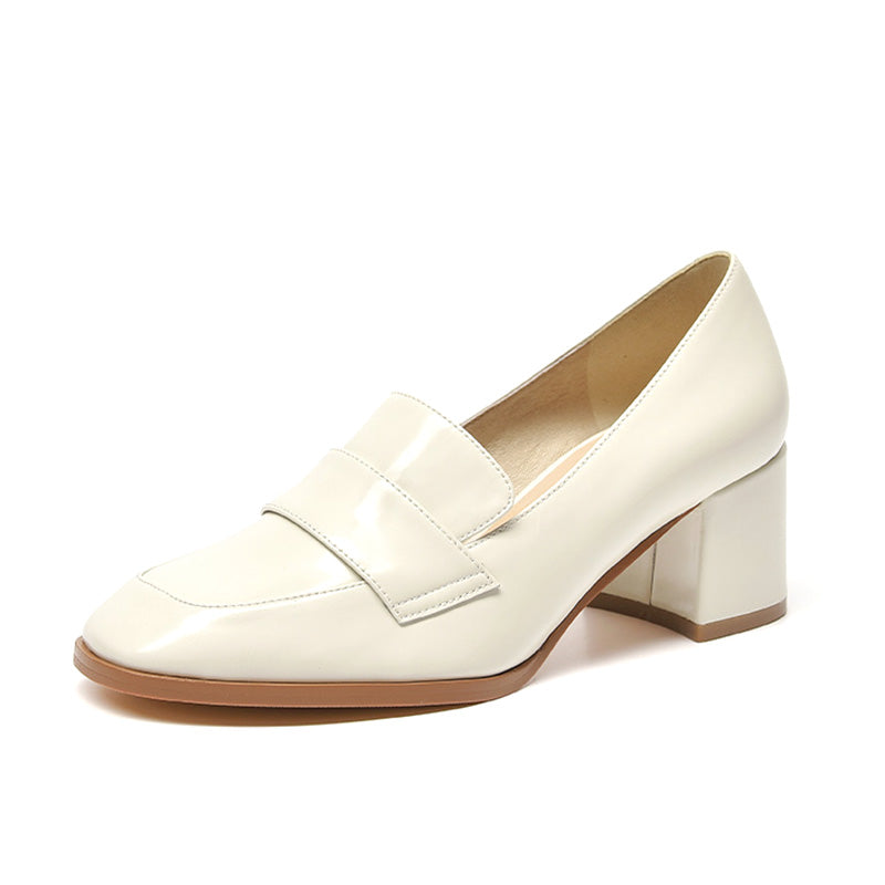 BeauToday Retro Square Toe Pumps for Women BEAU TODAY