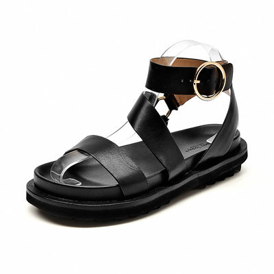 BeauToday Sandals for Women with Metal Ring Buckle BEAU TODAY