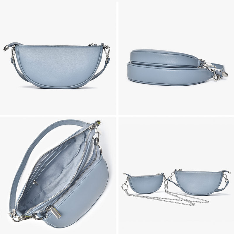 BeauToday Semi-circle Shoulder Handbag for Women BEAU TODAY