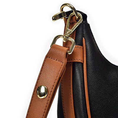 BeauToday Solid Flap Pocket Shoulder Handbag for Women BEAU TODAY