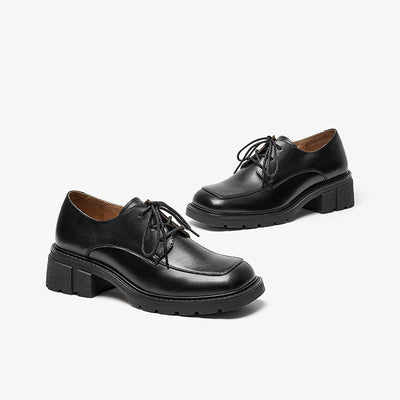 BeauToday Square-toe Derby Shoes for Women BEAU TODAY