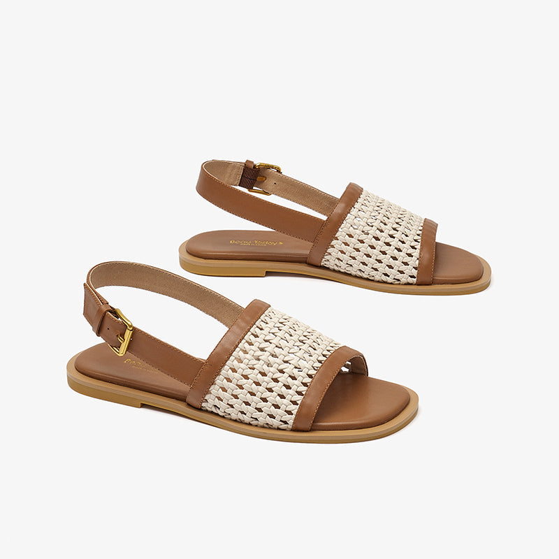 BeauToday Summer Fabric Sandals for Women BEAU TODAY