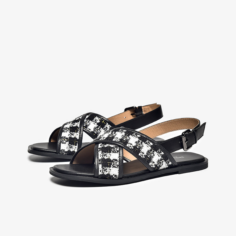 Bella Vita Women's Car-italy Flat Sandal - Strappy Leather Summer Sandals, Made In Italy, Adjustable Buckle