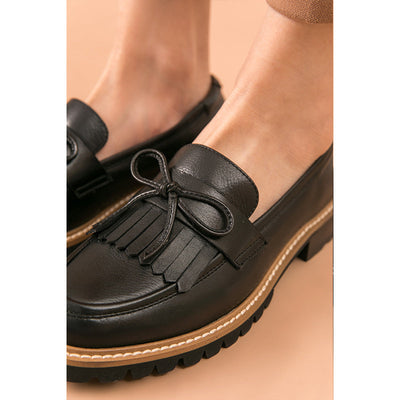 BeauToday Tassel Loafers with Bowknot for Women BEAU TODAY
