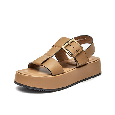 BeauToday Thick Band Chunky Summer Sandals for Women BEAU TODAY